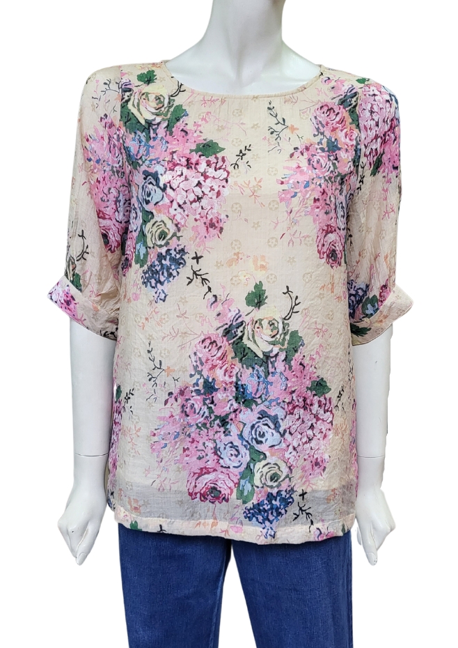 Lila Floral Top 82635